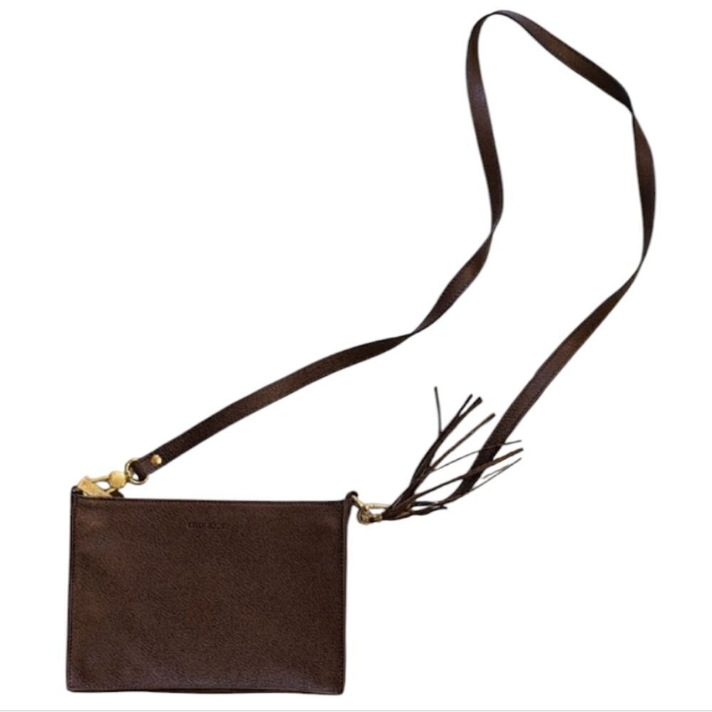 Kelly-Tooke Texas Leather Crossbody Brown Leather